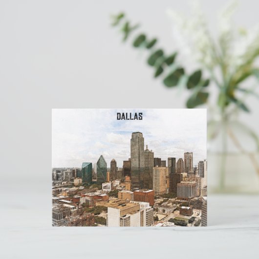 Activiteiten in de omgeving van Dallas Texas Panor Briefkaart (Staand voorkant)