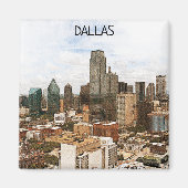 Activiteiten in de omgeving van Dallas Texas Panor Magneet (Voorkant)