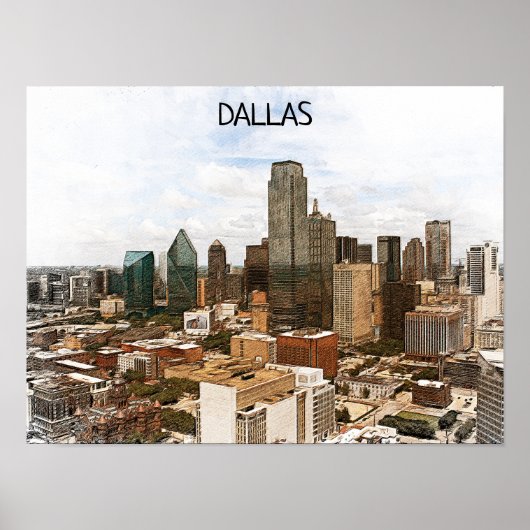 Activiteiten in de omgeving van Dallas Texas Panor Poster (Voorkant)