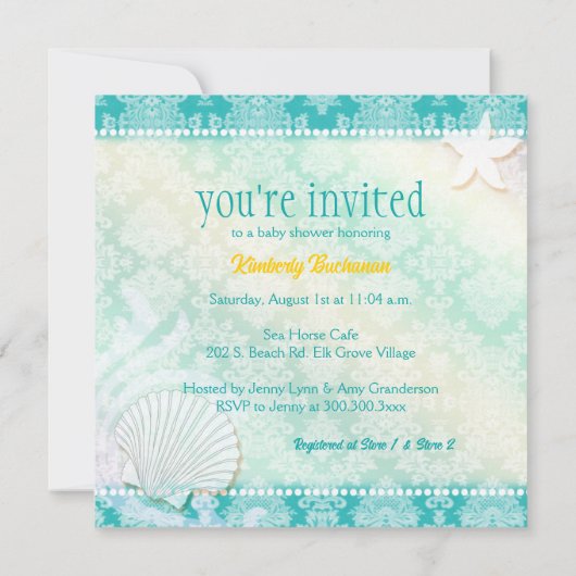 Activiteiten in de omgeving van Damask Zee Horse B Kaart (Achterkant)