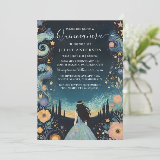 Activiteiten in de omgeving van Dark Fun Star Prom Kaart (Staand voorkant)