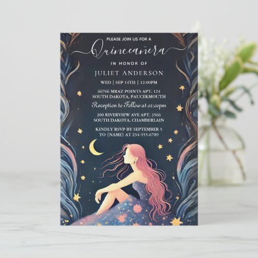 Activiteiten in de omgeving van Dark Fun Star Prom Kaart (Staand voorkant)