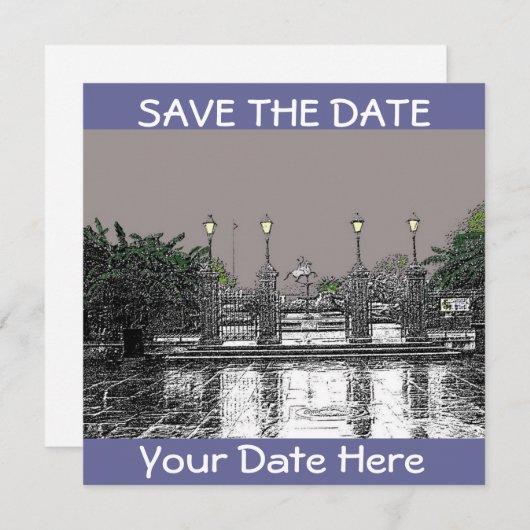 Activiteiten in de omgeving van DATE-Jackson Squar Save The Date (Voorkant / Achterkant)