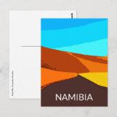 Activiteiten in de omgeving van Deadvlei Namibia T Briefkaart (Voorkant / Achterkant)