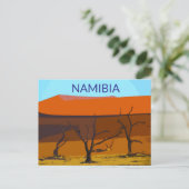 Activiteiten in de omgeving van Deadvlei Namibia T Briefkaart (Staand voorkant)