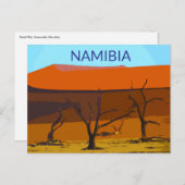Activiteiten in de omgeving van Deadvlei Namibia T Briefkaart (Voorkant / Achterkant)