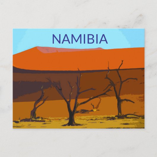 Activiteiten in de omgeving van Deadvlei Namibia T Briefkaart (Voorkant)