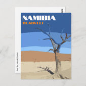Activiteiten in de omgeving van Deadvlei Namibia T Briefkaart (Voorkant / Achterkant)