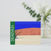Activiteiten in de omgeving van Deadvlei Namibia T Briefkaart (Staand voorkant)