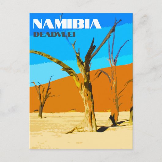 Activiteiten in de omgeving van Deadvlei Namibia T Briefkaart (Voorkant)
