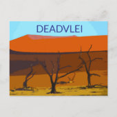 Activiteiten in de omgeving van Deadvlei Namibia T Briefkaart (Voorkant)