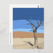Activiteiten in de omgeving van Deadvlei Namibia T Briefkaart (Voorkant / Achterkant)
