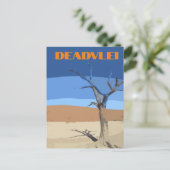 Activiteiten in de omgeving van Deadvlei Namibia T Briefkaart (Staand voorkant)