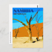 Activiteiten in de omgeving van Deadvlei Namibia T Briefkaart (Voorkant / Achterkant)
