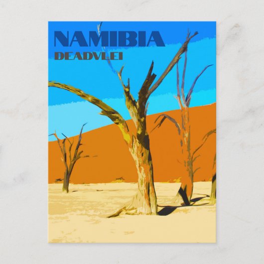 Activiteiten in de omgeving van Deadvlei Namibia T Briefkaart (Voorkant)
