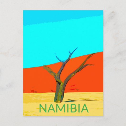 Activiteiten in de omgeving van Deadvlei Namibia T Briefkaart (Voorkant)
