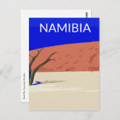 Activiteiten in de omgeving van Deadvlei Namibia T Briefkaart (Voorkant / Achterkant)