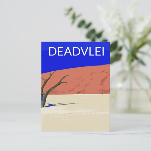 Activiteiten in de omgeving van Deadvlei Namibia T Briefkaart (Staand voorkant)