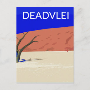 Activiteiten in de omgeving van Deadvlei Namibia T Briefkaart