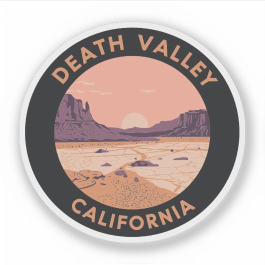 Activiteiten in de omgeving van Death Valley Calif Sticker (Voorkant)