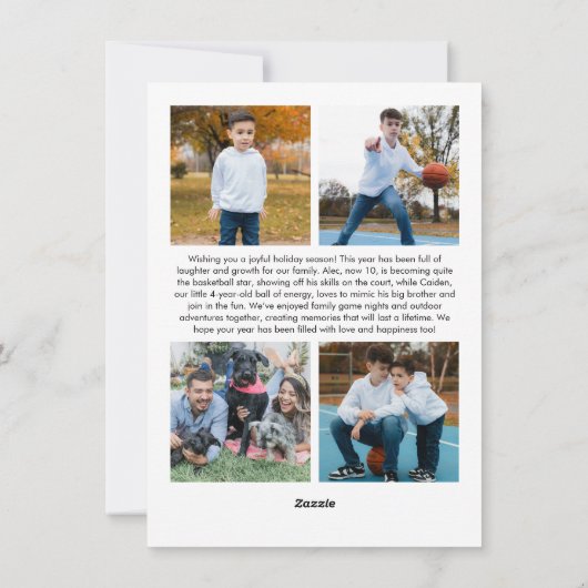 Activiteiten in de omgeving van Deck the Halls Bas Feestdagenkaart (Achterkant)