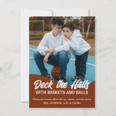 Activiteiten in de omgeving van Deck the Halls Bas Feestdagenkaart (Voorkant)