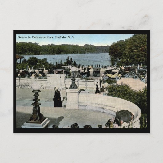 Activiteiten in de omgeving van Delaware Park, Buf Briefkaart (Voorkant)
