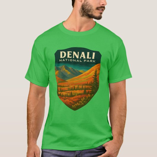 Activiteiten in de omgeving van Denali National Pa T-shirt (Voorkant)