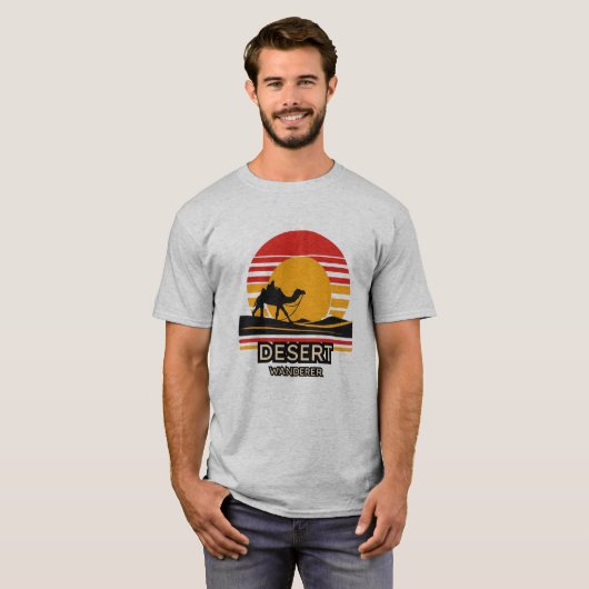 Activiteiten in de omgeving van Desert Nomad Grey  T-shirt (Voorkant volledig)