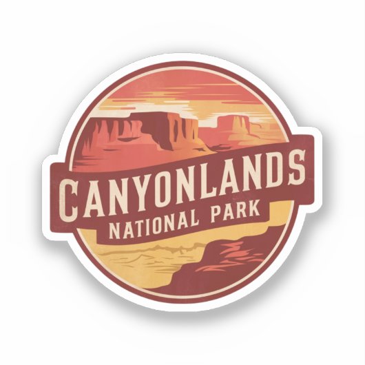 Activiteiten in de omgeving van Desert of Canyonla Sticker (Voorkant)