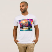 Activiteiten in de omgeving van Detroit Skyline Gr T-shirt (Voorkant volledig)