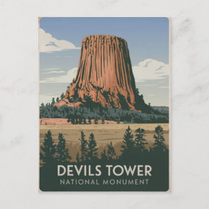 Activiteiten in de omgeving van Devils Tower Natio Briefkaart