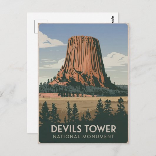 Activiteiten in de omgeving van Devils Tower Natio Briefkaart (Voorkant / Achterkant)