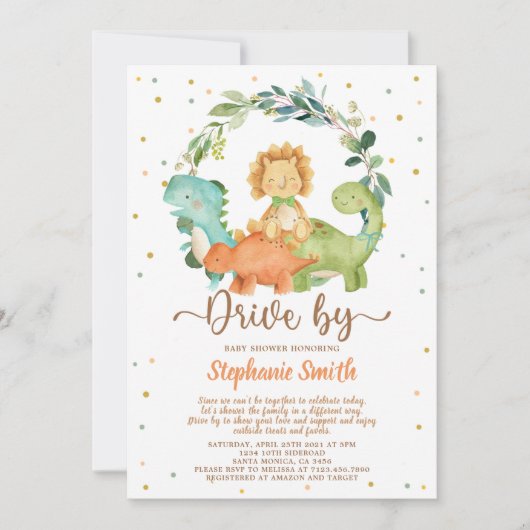 Activiteiten in de omgeving van Dinosaurs Boy Baby Kaart (Voorkant)