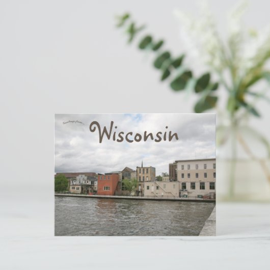 Activiteiten in de omgeving van Downtown Janesvill Briefkaart (Staand voorkant)