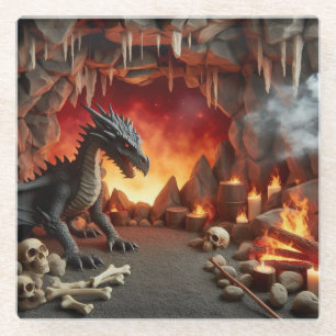 Activiteiten in de omgeving van Dragon's Cave Art  Glazen Onderzetter