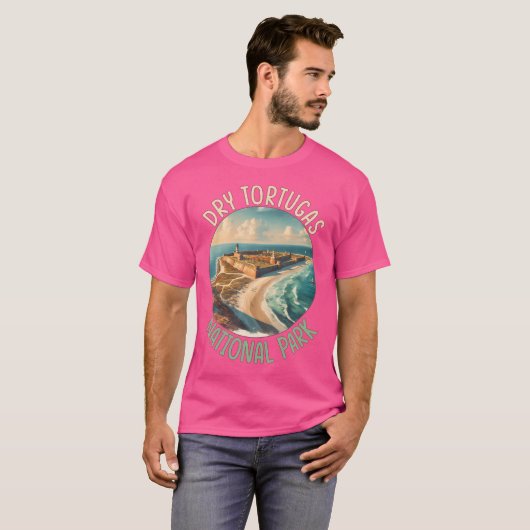 Activiteiten in de omgeving van Dry Tortugas Natio T-shirt (Voorkant volledig)