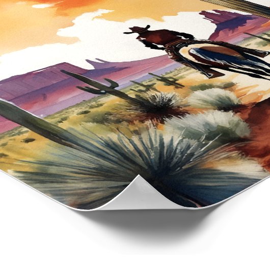 Activiteiten in de omgeving van Dusk Cowboy Wester Poster (Hoek)