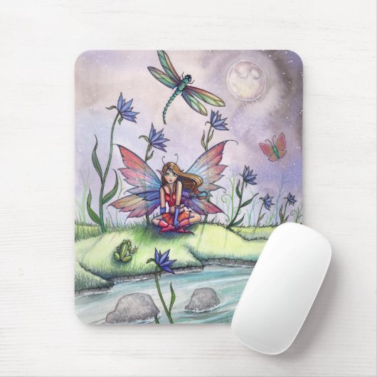 Activiteiten in de omgeving van Dusk Fairy Dragonf Muismat (Met muis)