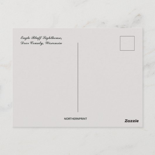 Activiteiten in de omgeving van Eagle Bluff Lighth Briefkaart (Achterkant)