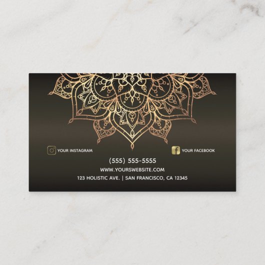 Activiteiten in de omgeving van Earthy Brown & Gol Visitekaartje (Achterkant)