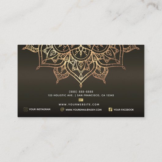 Activiteiten in de omgeving van Earthy Brown & Gol Visitekaartje (Achterkant)