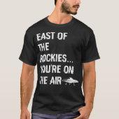 Activiteiten in de omgeving van East of the Rockie T-shirt (Voorkant)