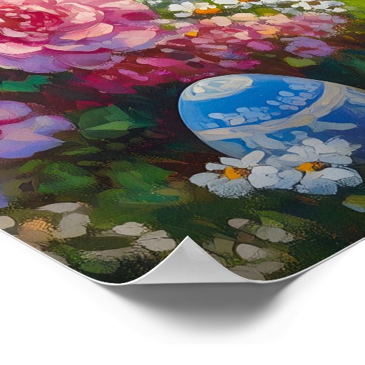 Activiteiten in de omgeving van Easter Bunny Flowe Poster (Hoek)