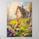 Activiteiten in de omgeving van Easter Bunny Flowe Poster (Voorkant)