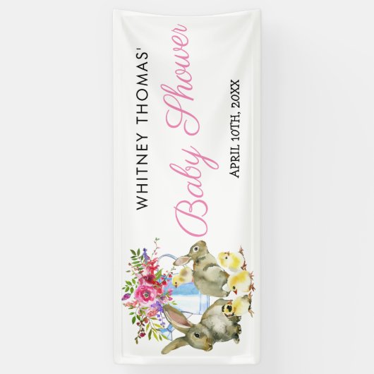 Activiteiten in de omgeving van Easter Spring Bunn Spandoek (Verticaal)