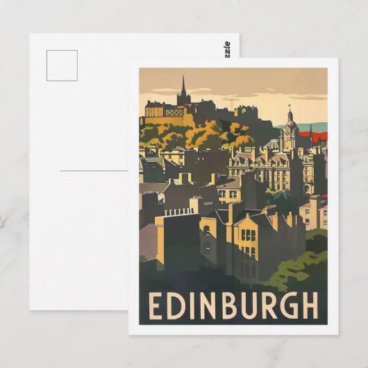 Activiteiten in de omgeving van Edinburgh Scotland Briefkaart (Voorkant / Achterkant)