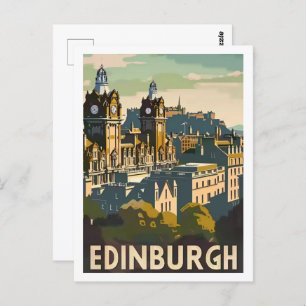 Activiteiten in de omgeving van Edinburgh Scotland Briefkaart