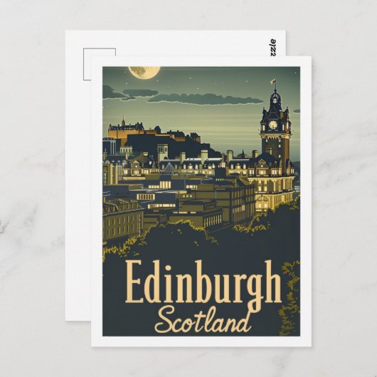 Activiteiten in de omgeving van Edinburgh Scotland Briefkaart (Voorkant / Achterkant)