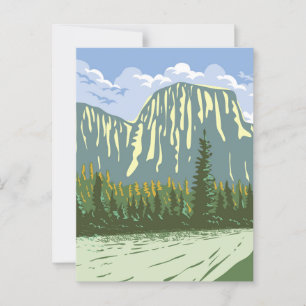 Activiteiten in de omgeving van El Capitan in Yose Briefkaart